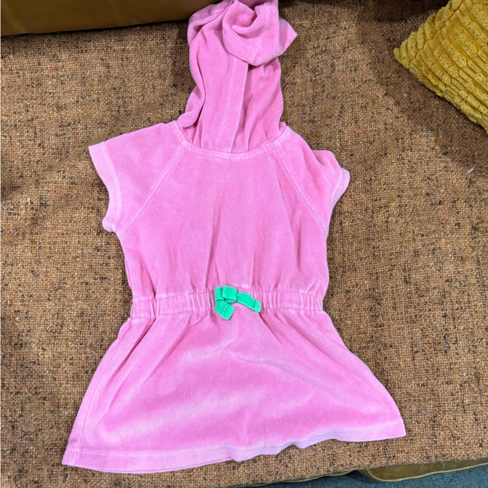 Hanna Andersson Pink Terry Cloth Swim Cover-up Sz 80 (18mon-2T)
